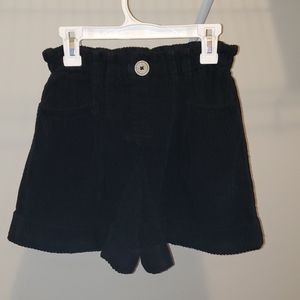 Zara Girls corduroy paperbag shorts